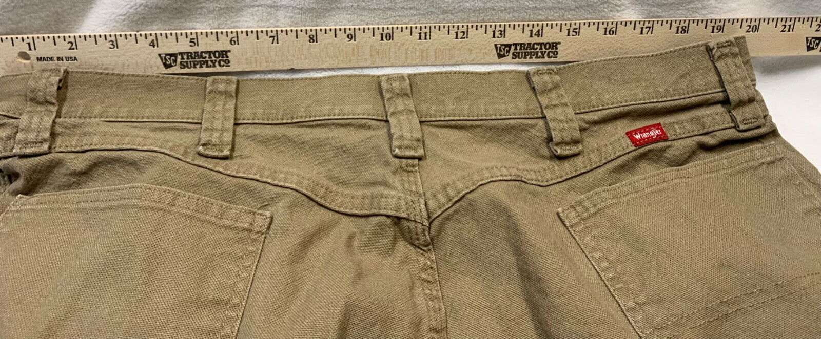Wrangler Workwear Carpenter Pants Mens 38×30 99% Cotton/ 1% Spandex RN130273