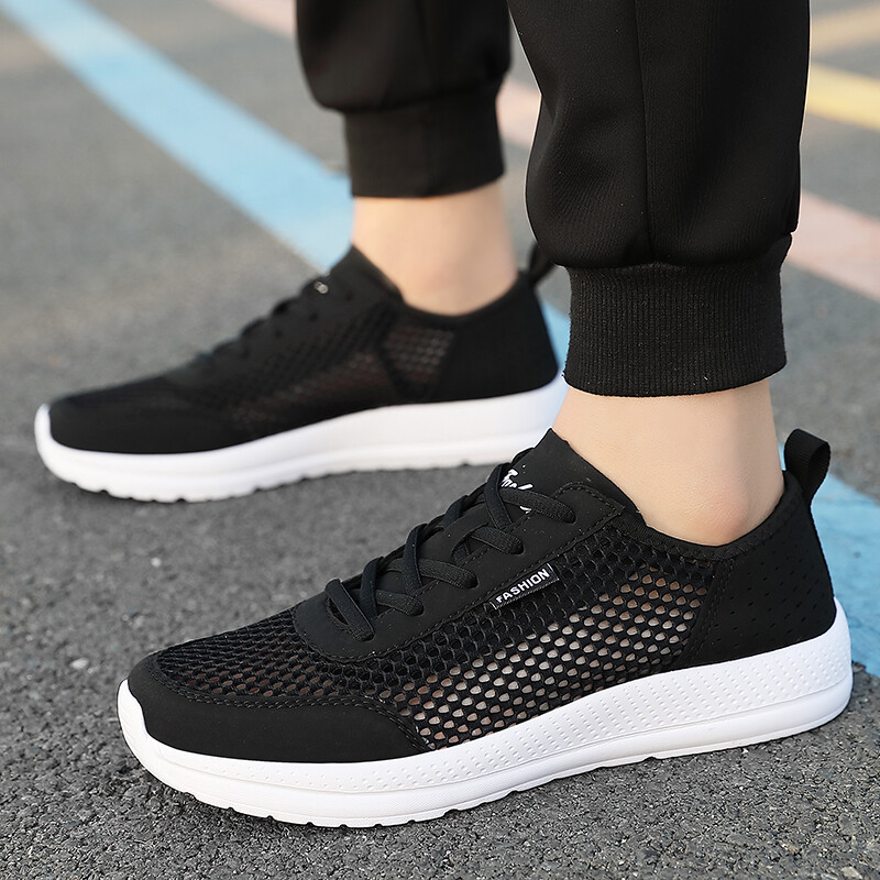 Summer Men’s Casual Sports Shoes Breathable Mesh Comfy Gym Fitness Jogging Shoes