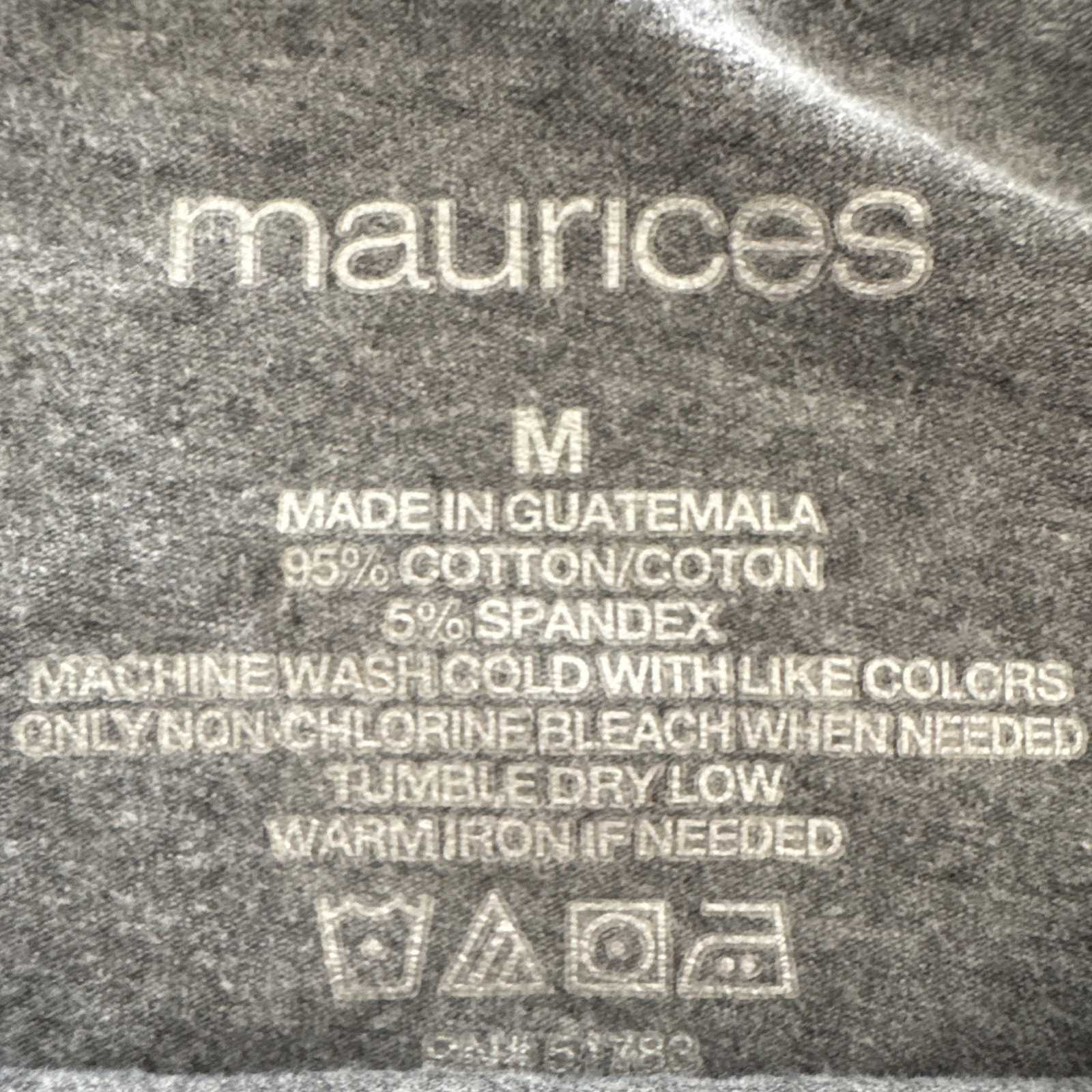 maurices Women’s Gray Solid Cotton/Spandex Camisole Tank Top, Size M