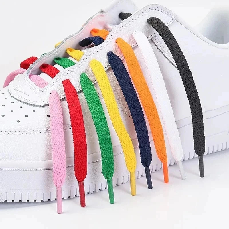 1 Pair Flat Shoelaces Classic Shoe Laces Sports Casual Unisex Strings