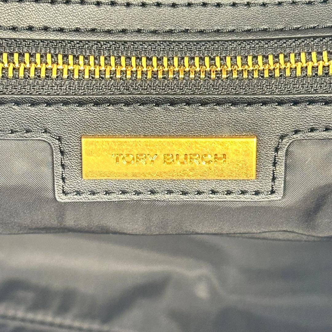 Tory Burch Tote Bag Ella Nylon Large Logo A4 Compatible