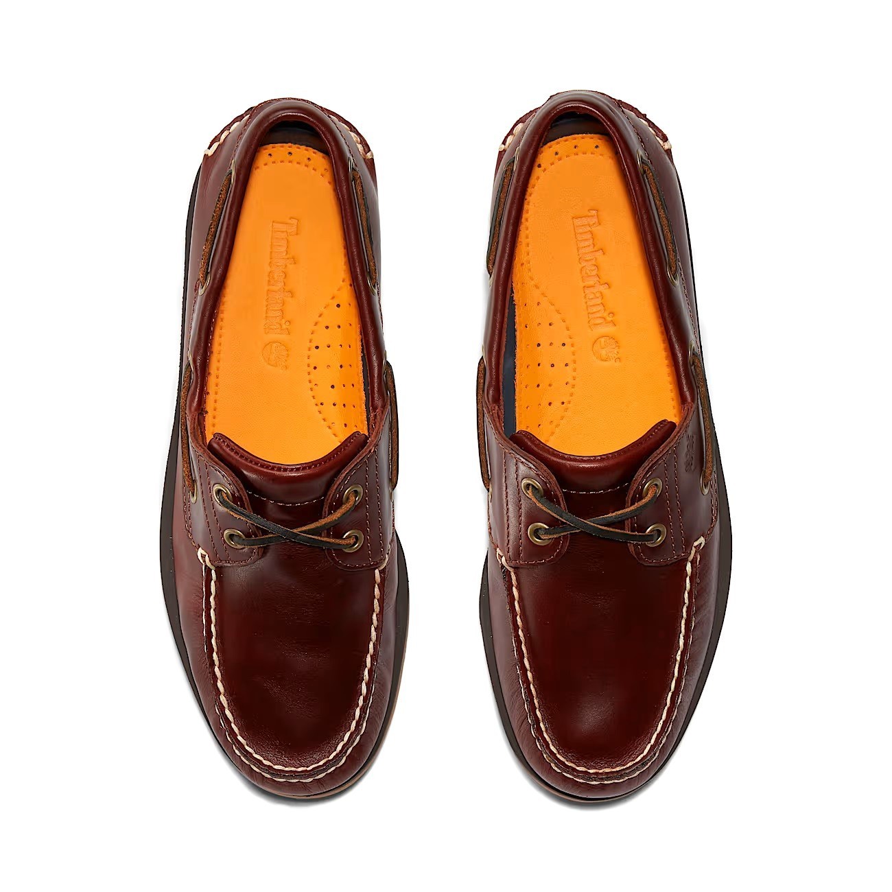 Timberland Men’s Classic 2 Eye Brown Handsewn Leather Boat Shoes Style 25077