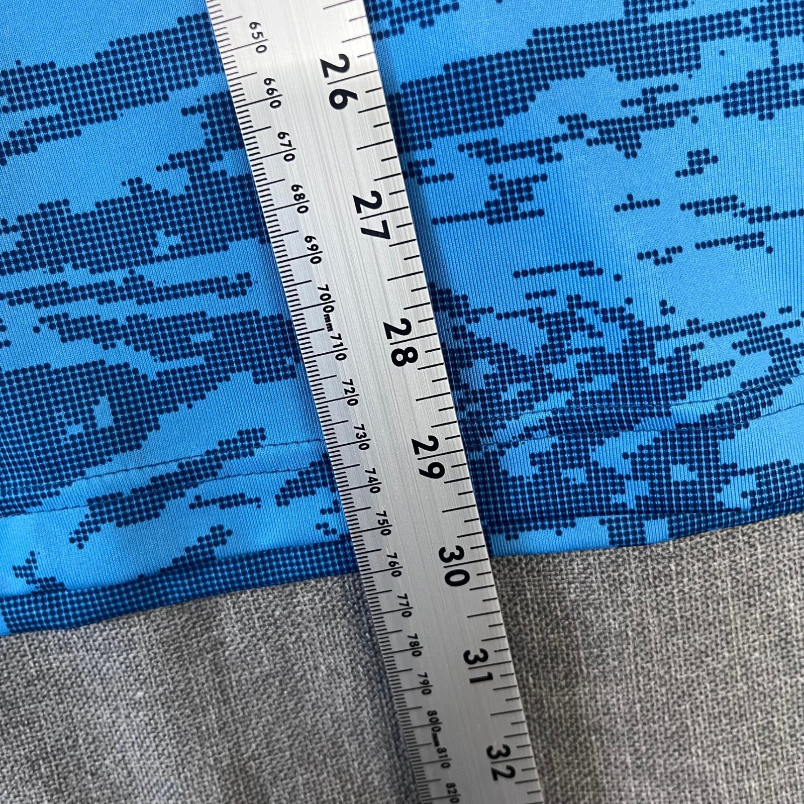 Under Armour Mens HeatGear Golf Polo Blue Digital Camo Shirt XL UM0579 NEW