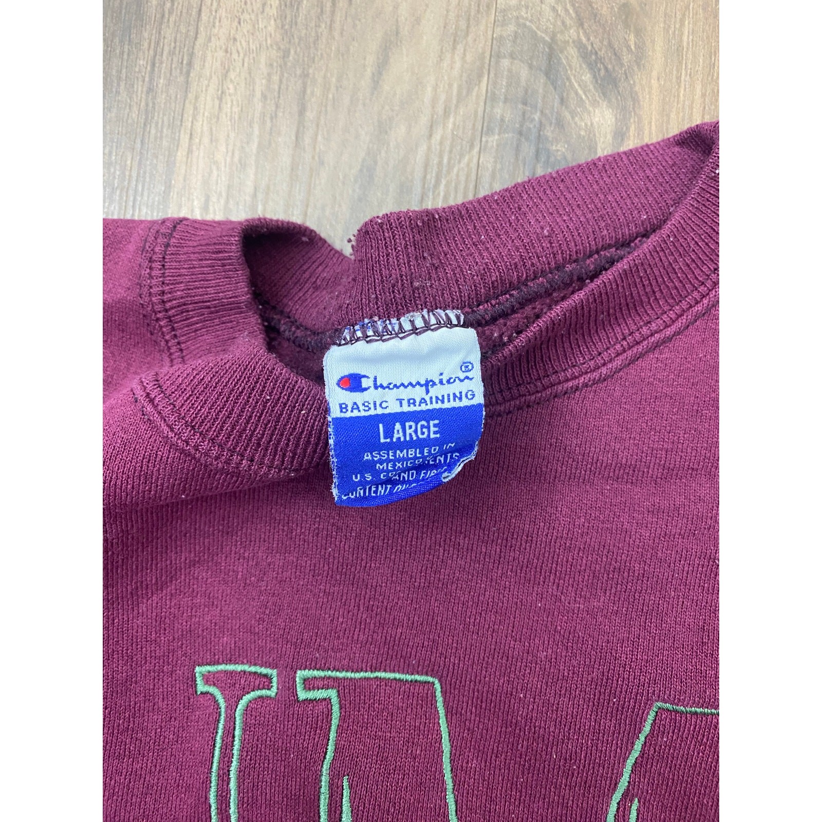 VTG 90s Champion Basic Training UM University of Minnesota Gophers crewneck, L