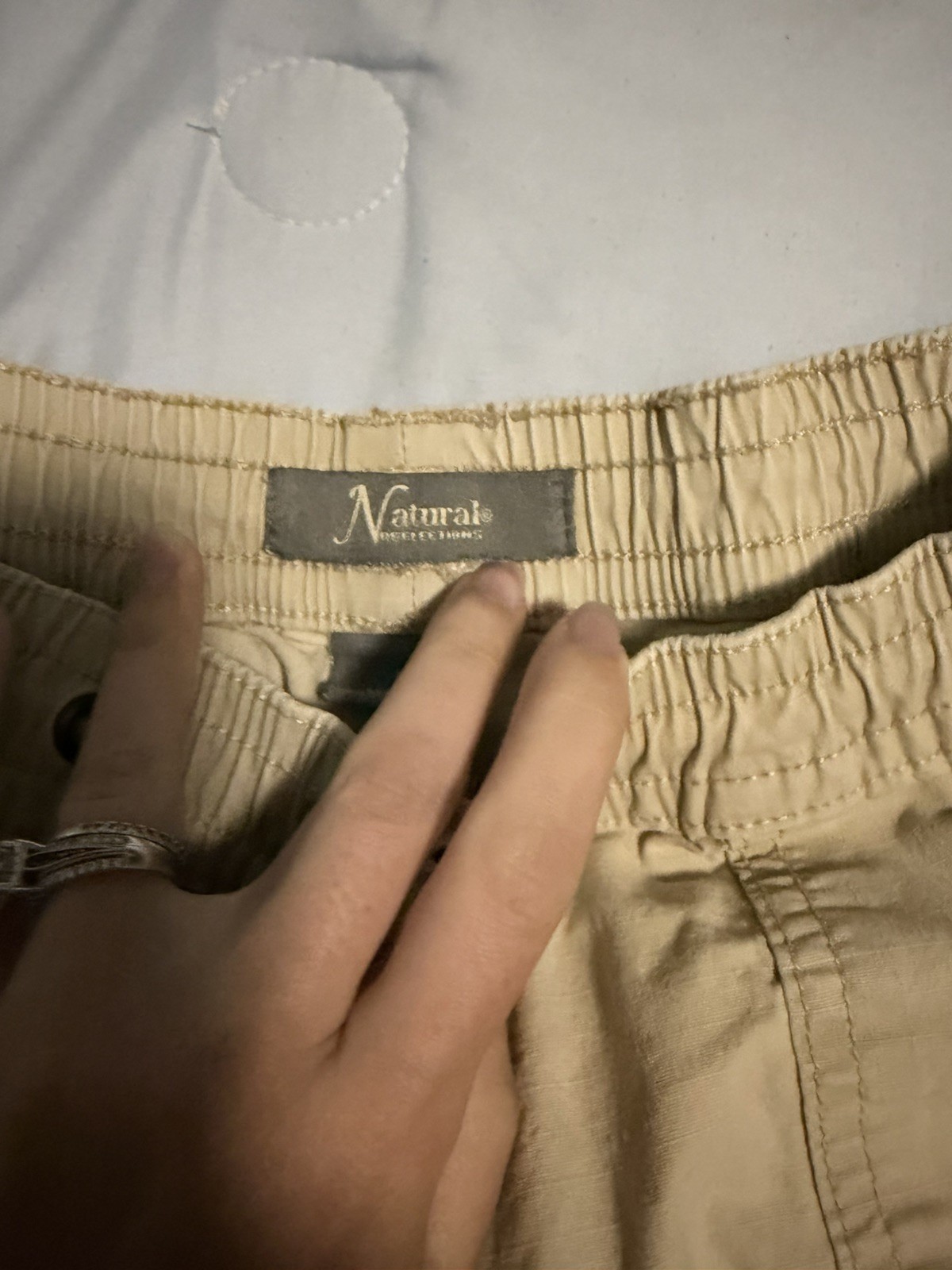 Natural Reflections Cotton Shorts Drawstring Khaki Women’s S Pockets Gorpcore