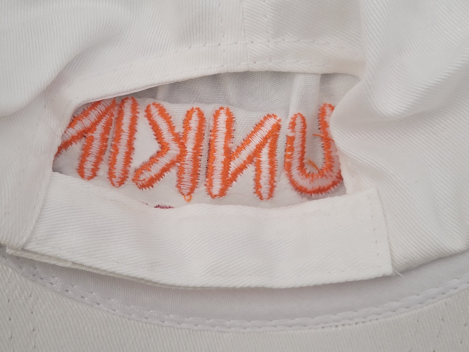 Dunkin Doughnuts AN#96864 White Logo Baseball Cap One Size Fits all Cap