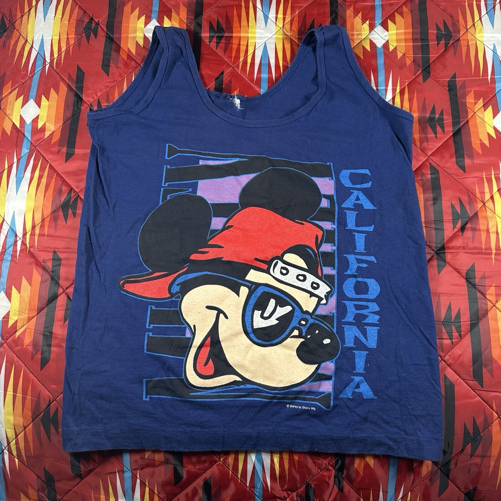 Vintage 90s Mickey Mouse Sleeveless Tank Top Sherry’s Best Adult Size Medium