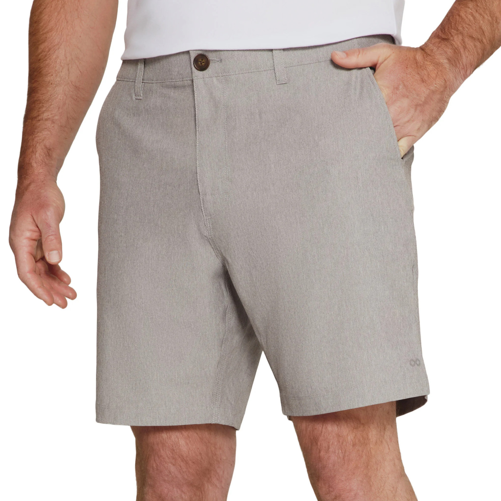 Infinity Men’s Hybrid Stretch Short 4-Way Stretch Straight Fit 8 in Inseam