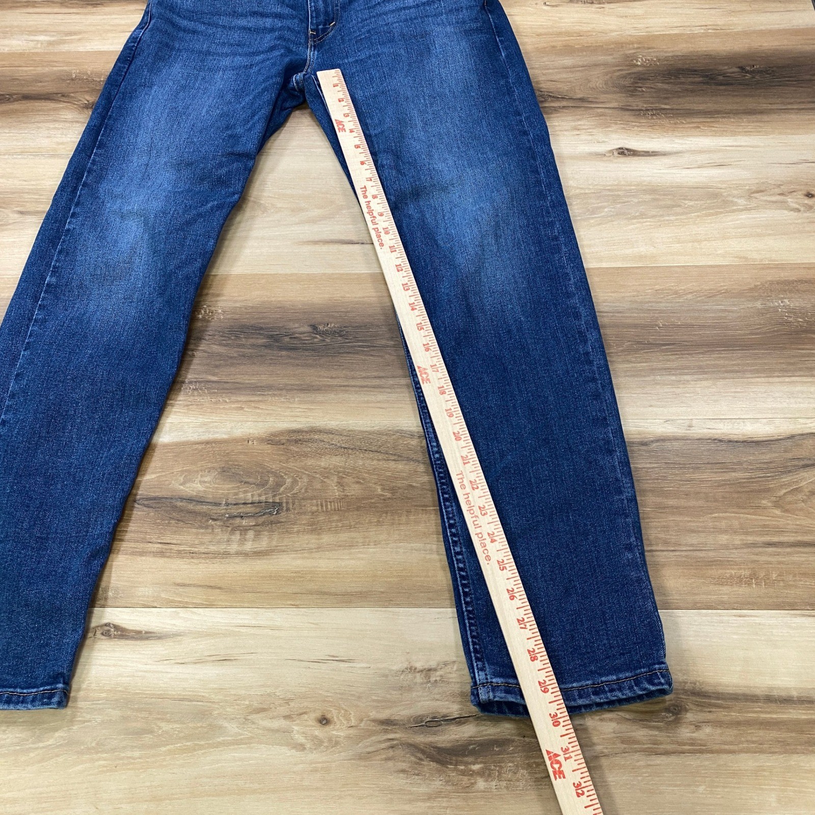 Levi’s 502 Taper Jeans Mens 32×32 Heritage Cotton Blend Regular Fit Blue Indigo
