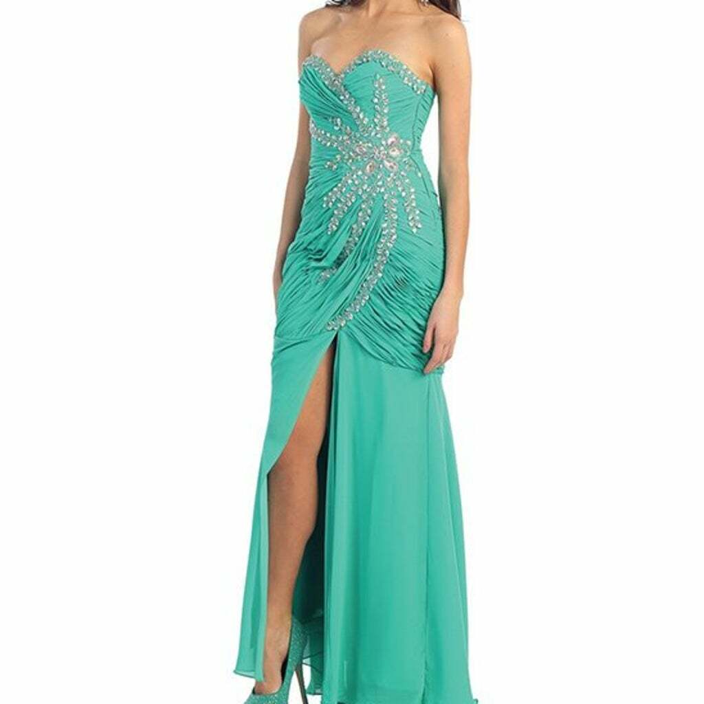 NEW DRESS MayQueen NEW SIZE 6 ANY OCCASION Sage Corset-Back Mermaid Gown