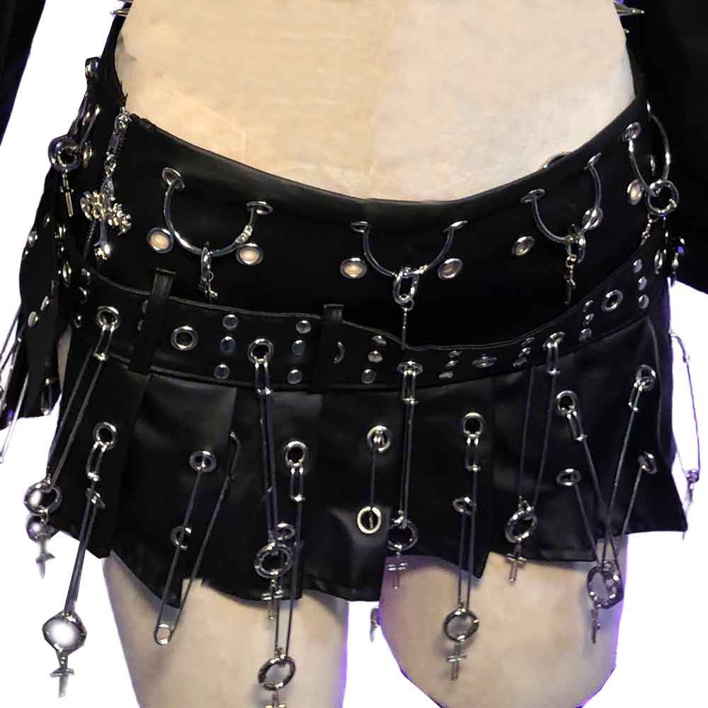 Goth Tops Spiked Emo Clothing Y2K Punk Rock Clothes Gothic Tank Grunge
