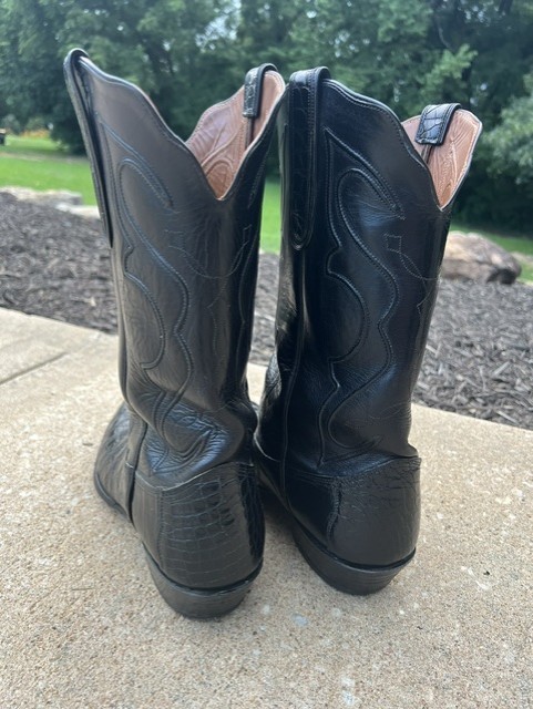 Men’s Nocona Exotic American Alligator Western Cowboy Boots Size 13 B