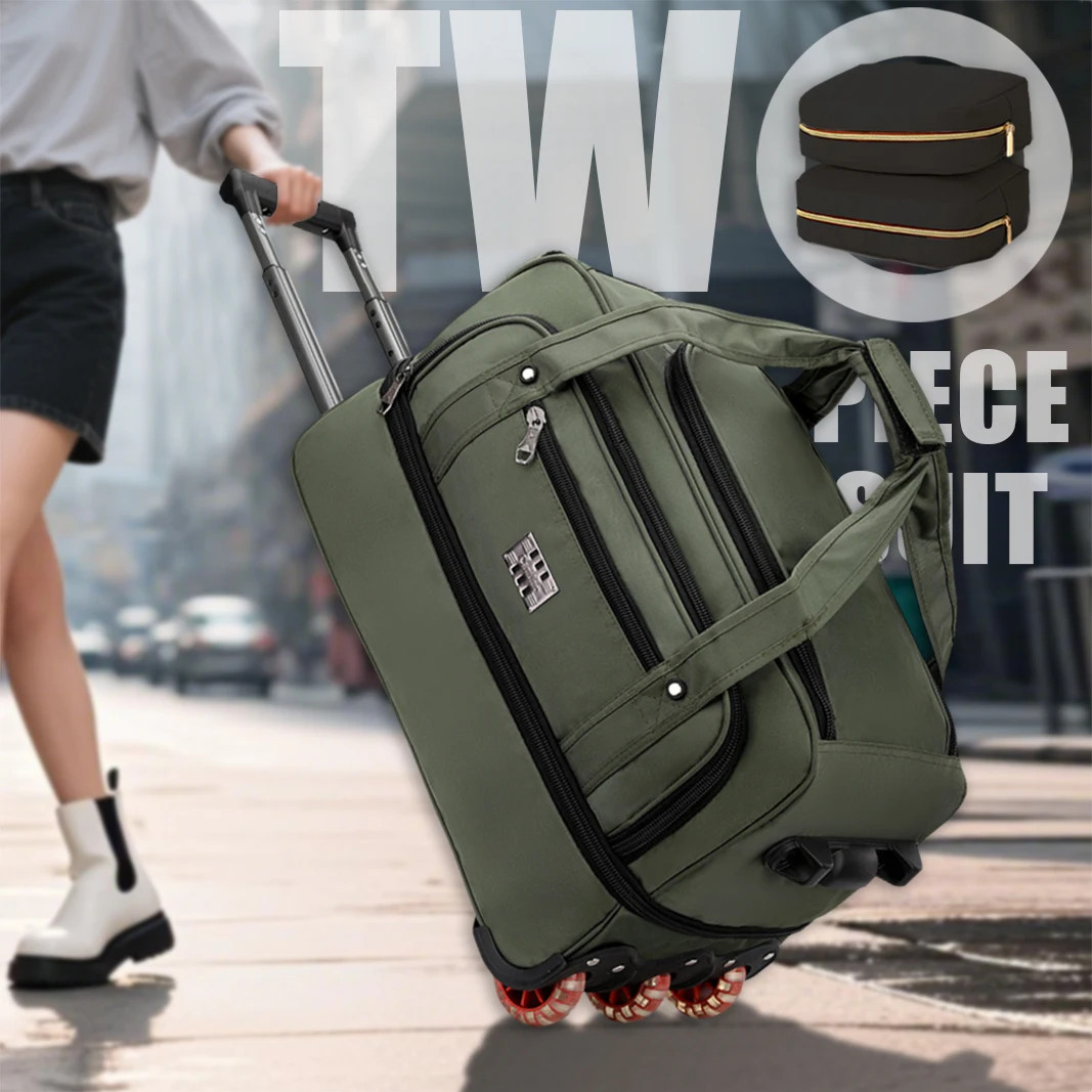 Multifunctional Trolley Travel Bag, Large-Capacity Men’S and Women’S Business Bo