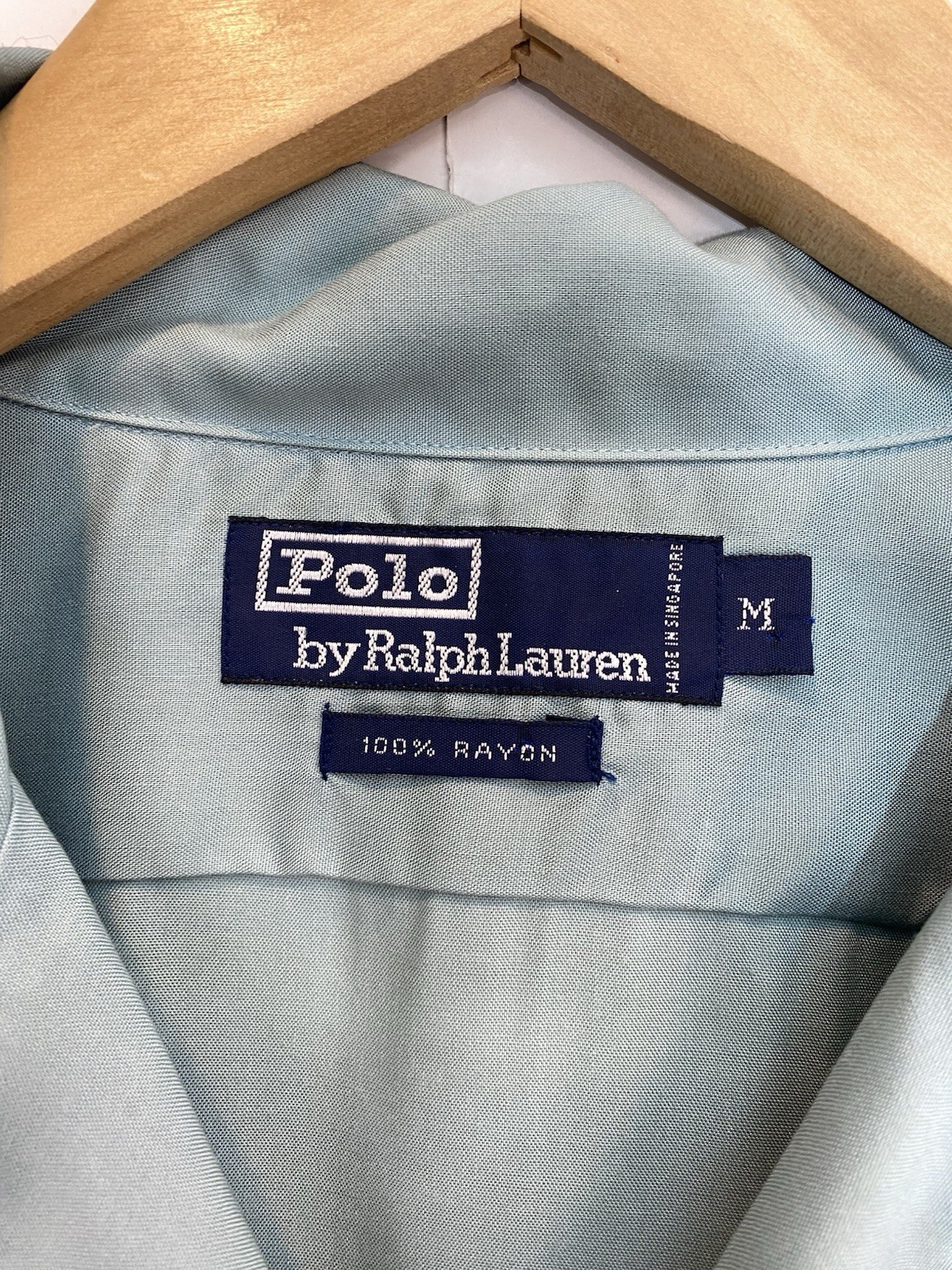 Polo Ralph Lauren Sportsman Marlin Swordfish 100% Rayon Button Down Shirt Rare!