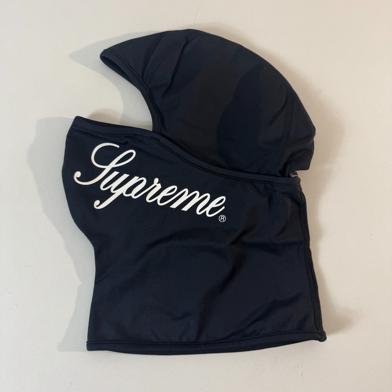 Supreme New York Script Logo Balaclava Size OSFA Black Face Mask NEW