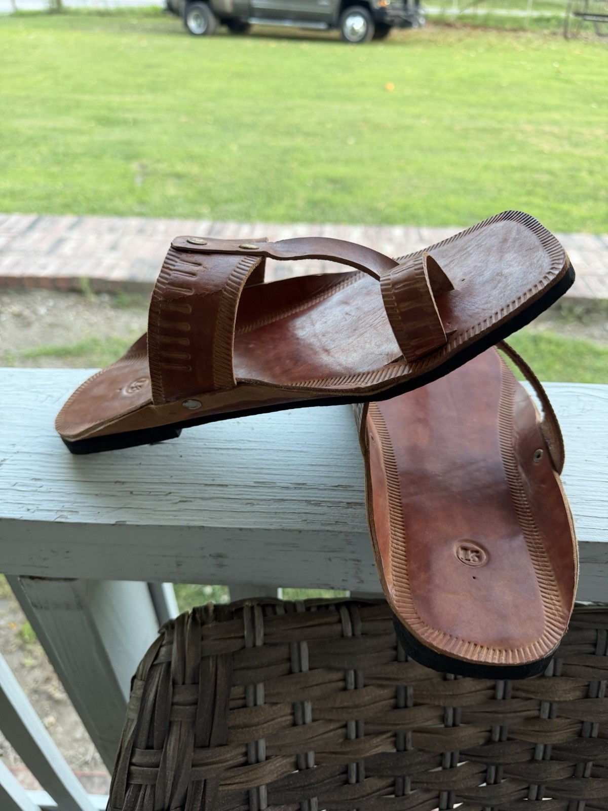 Sri Lanka Handmade Kolhapuri Men’s Sandals – US Size 11