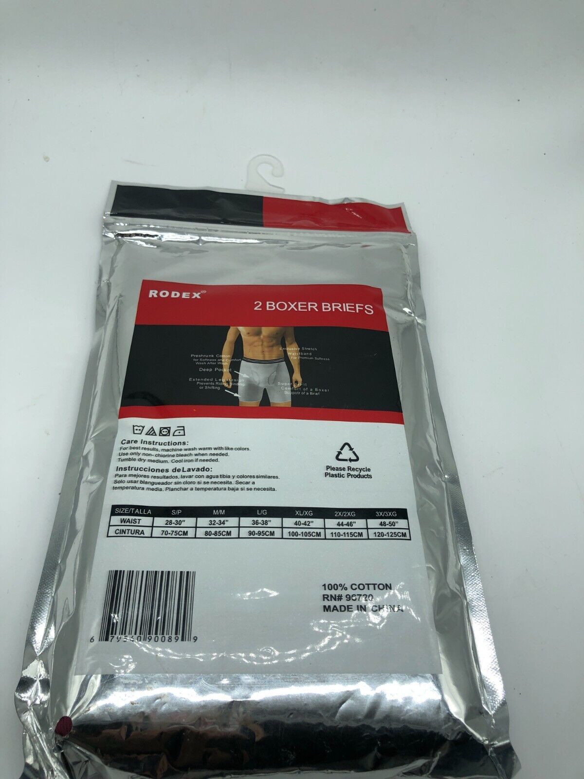 6 Pack MEN’S BOXER Briefs “100% Cotton & Tag Free” Size Up to 4XL