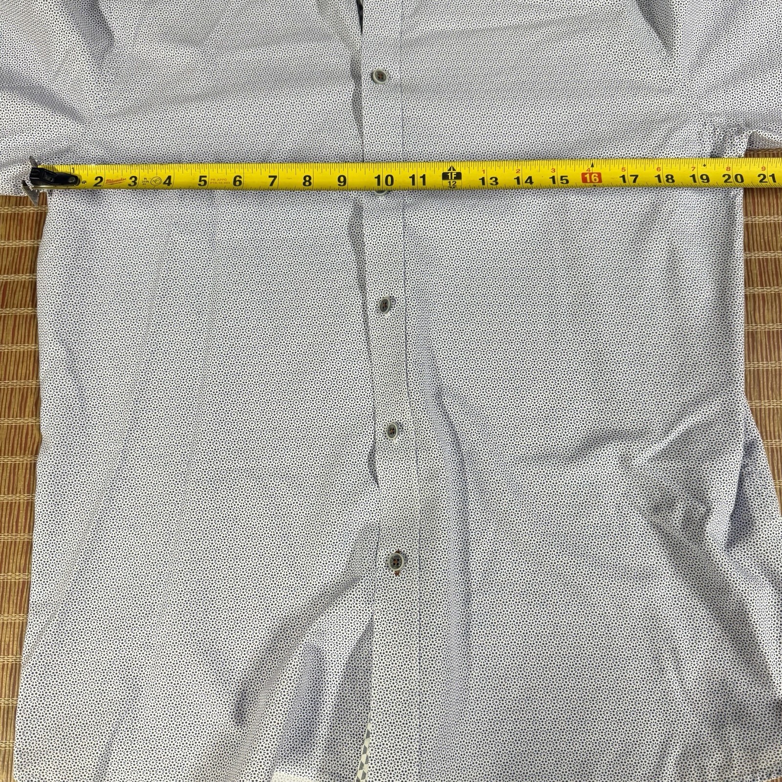 Ted Baker Men Slim Fit Flip Cuff Shirt Casual Formal Shirt Size 5 Abstract