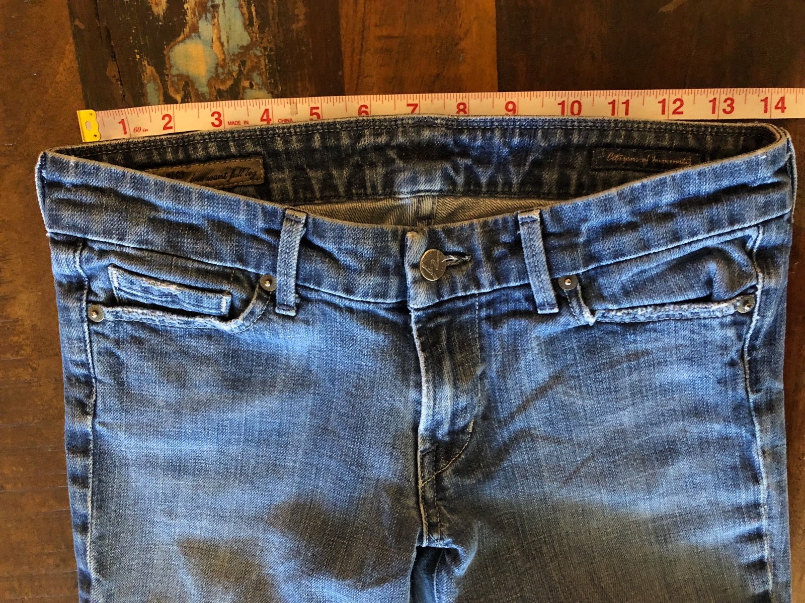 Citizen’s Of Humanity Faye #003 Stretch Low Waist Full Leg Distressed 28×30