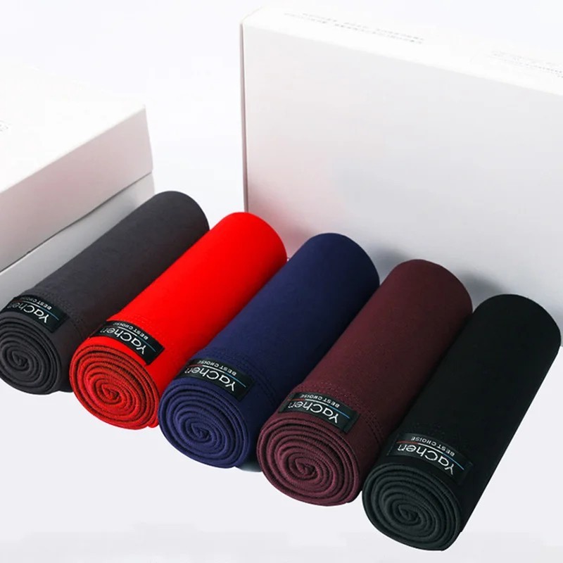5 Pack Men Classic Briefs Fit Breathable Underwear Solid Colors L-3XL