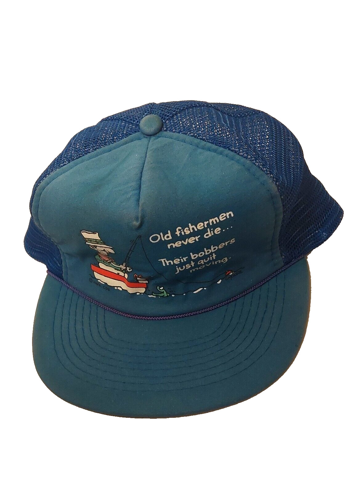 Vintage Funny Trucker Hat Snapback Men’s Humor Novelty Hat Fishing