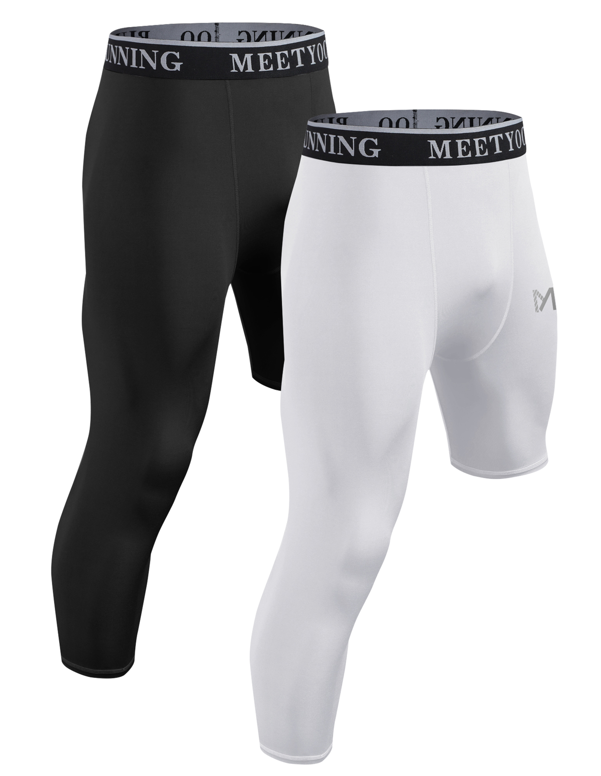 One Leg Compression Tights Full Length for Basketball Single Leg Long Pants