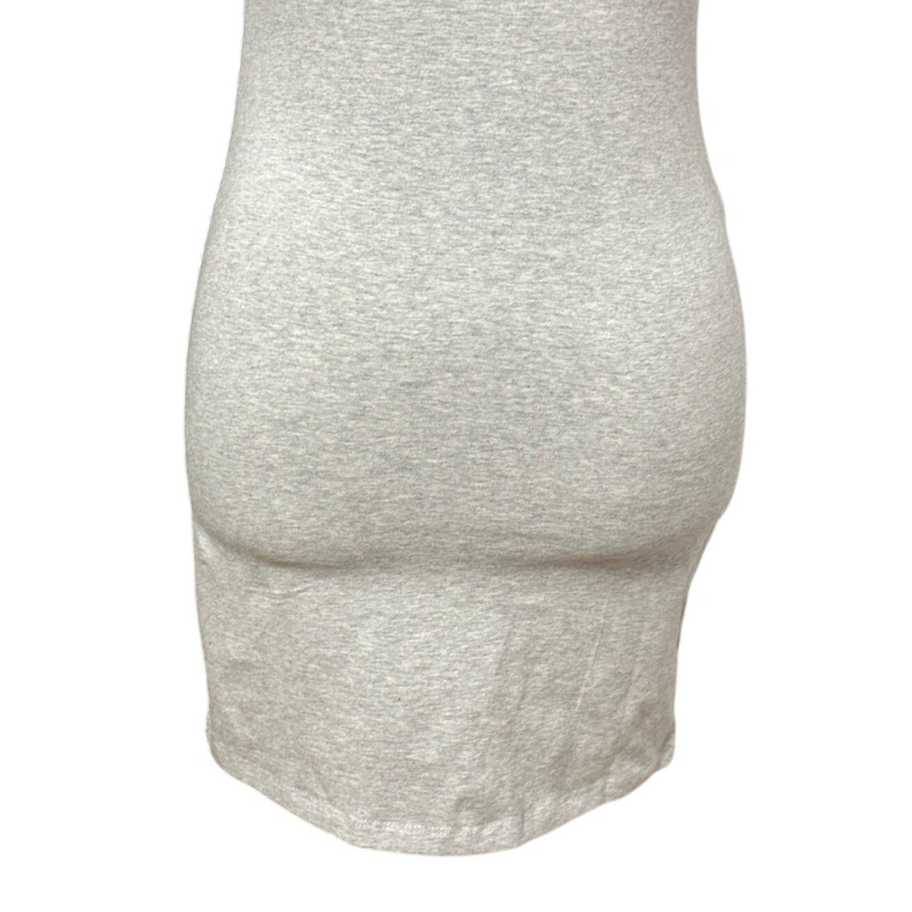 BP Bodycon Strapless Dress Mini Length Straight Neckline Heathered Gray W S NWOT