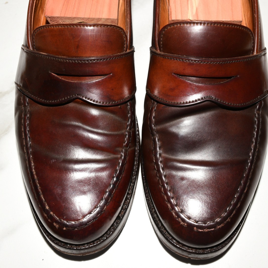 Polo Ralph Lauren England Shell Cordovan Penny Loafer Men US 9.5 D