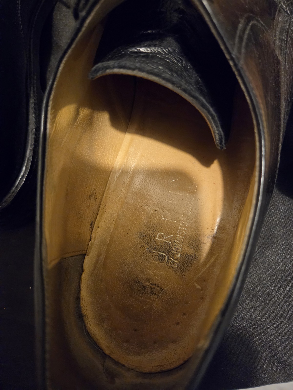 Johnston & Murphy Men’s Black Leather Cap Toe Lace-Up Oxford Dress US 11 M