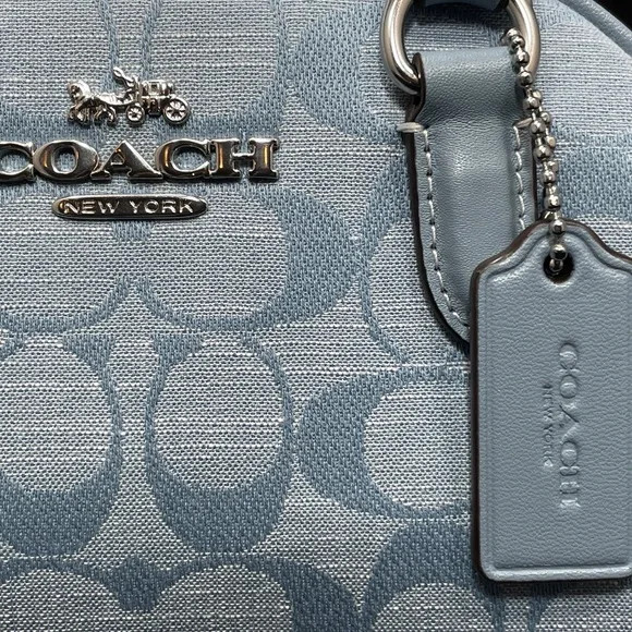 Coach Sydney Satchel In Signature Chambray – NWT