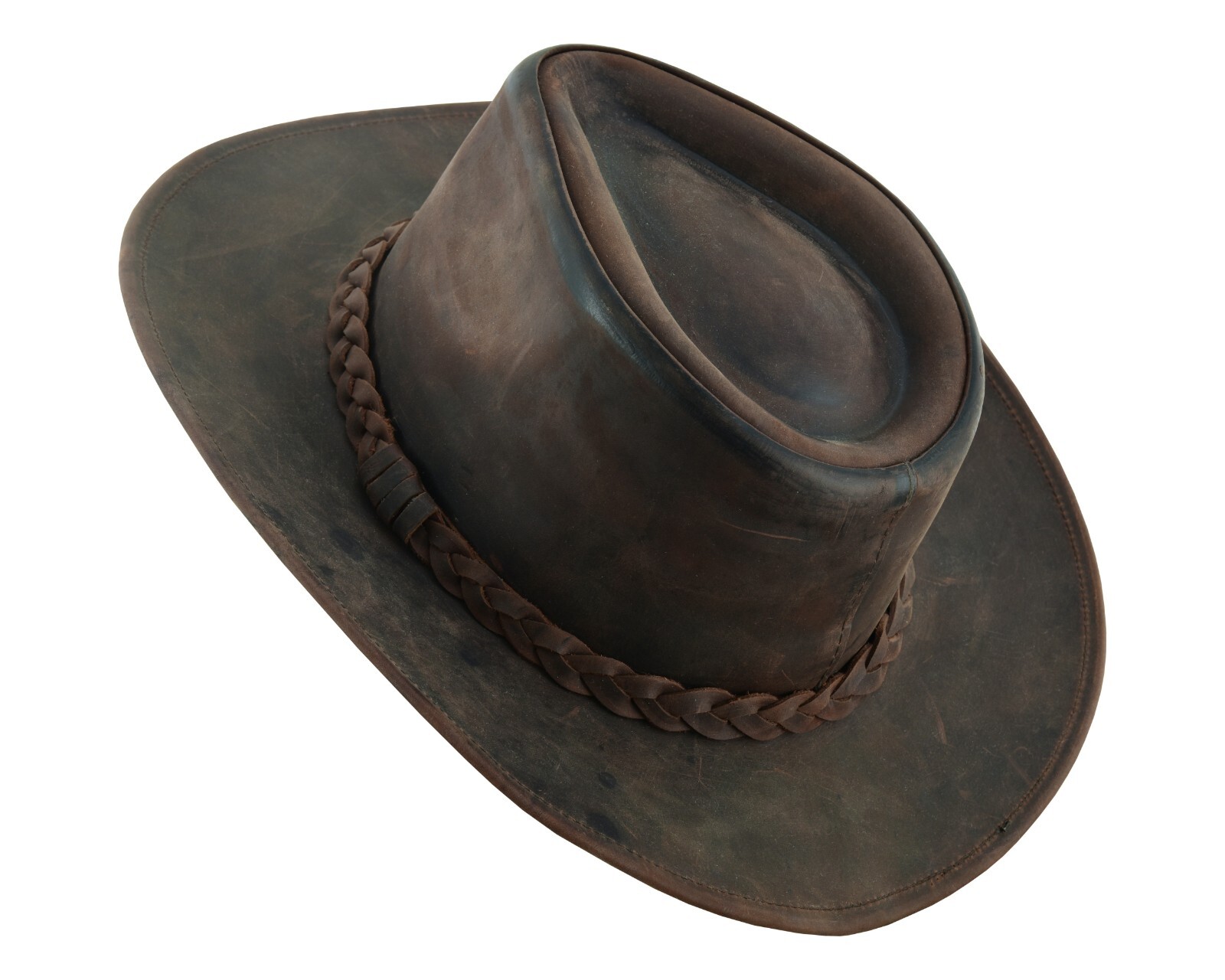 THUNDER Leather Cowboy Western Hat for Men and Women