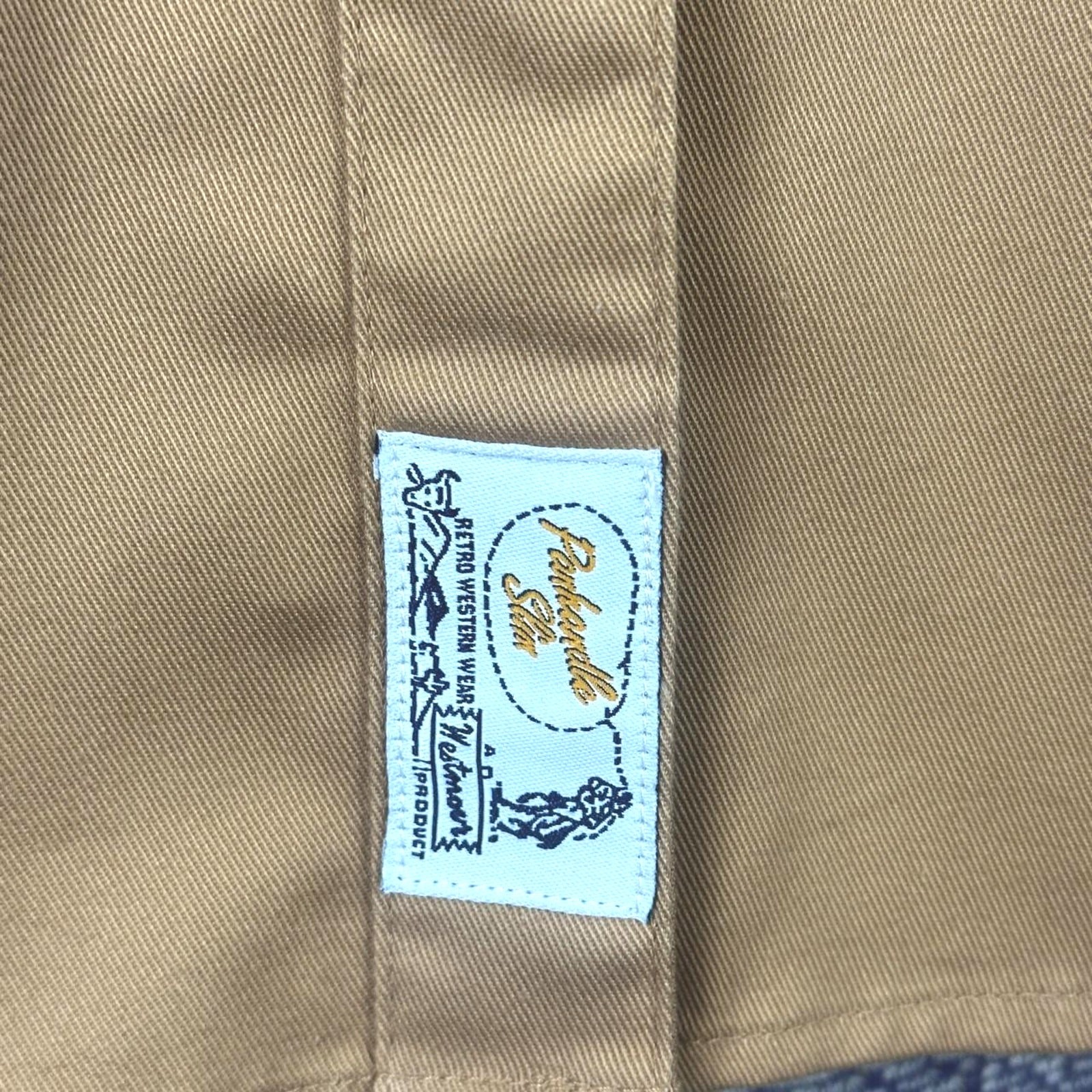 Vintage Brown Panhandle Slim Snap Western Shirt Size Large