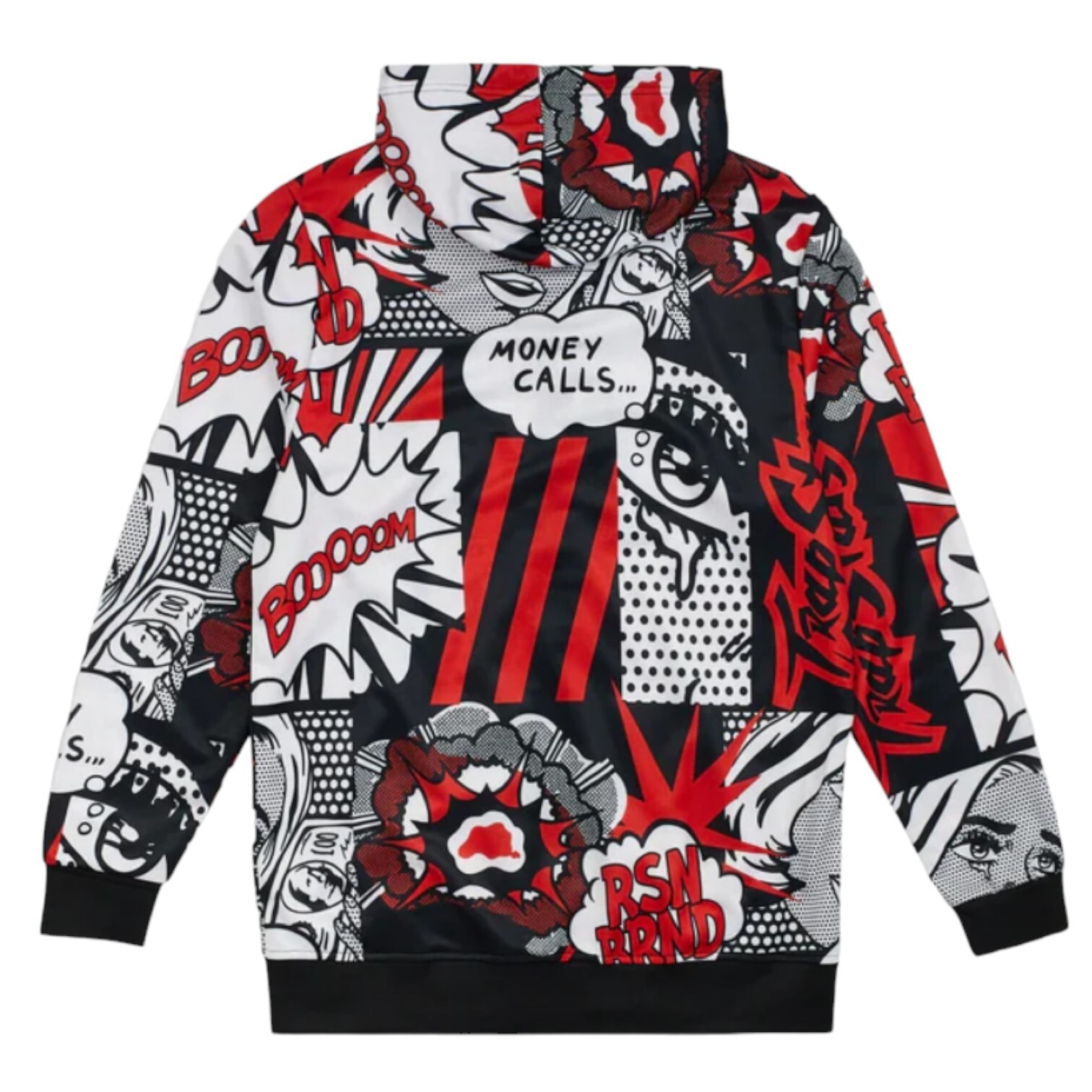 Reason Money Calls Comic Print Jacket Hoodie Sweater Men’s Size Medium