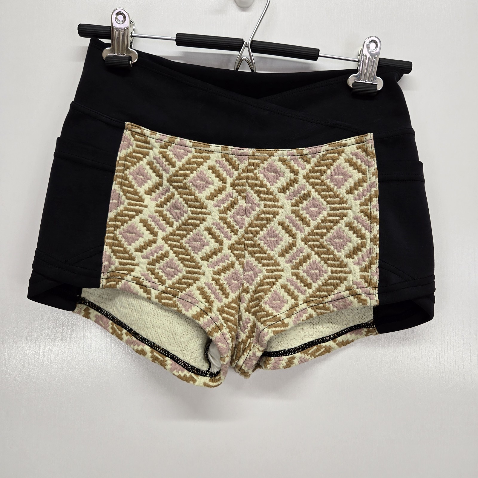 Free People Movement Solstice Shorts Crossover Waist Small Shorty Rare