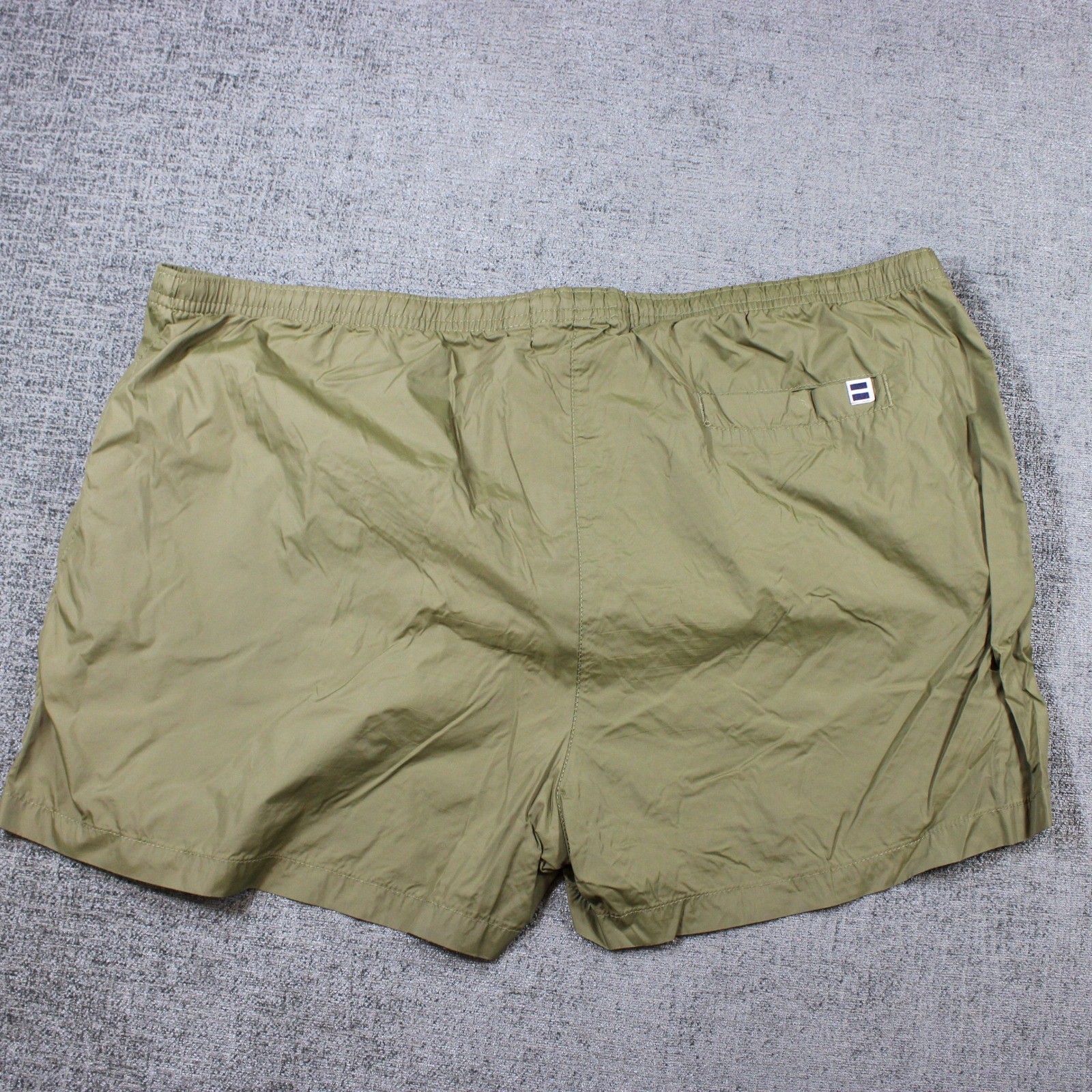 Solid & Striped Mens Swim Trunks Olive Green Mesh Lined Pockets Size XL