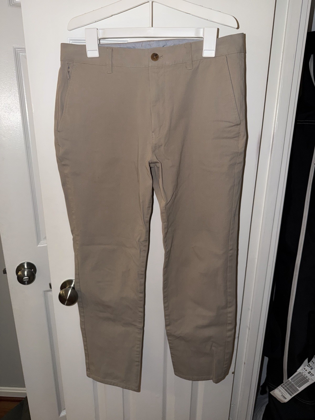 2 Pairs Bonobos Friday Chino Pants Mens 33×30 Grey/Tan Athletic Fit