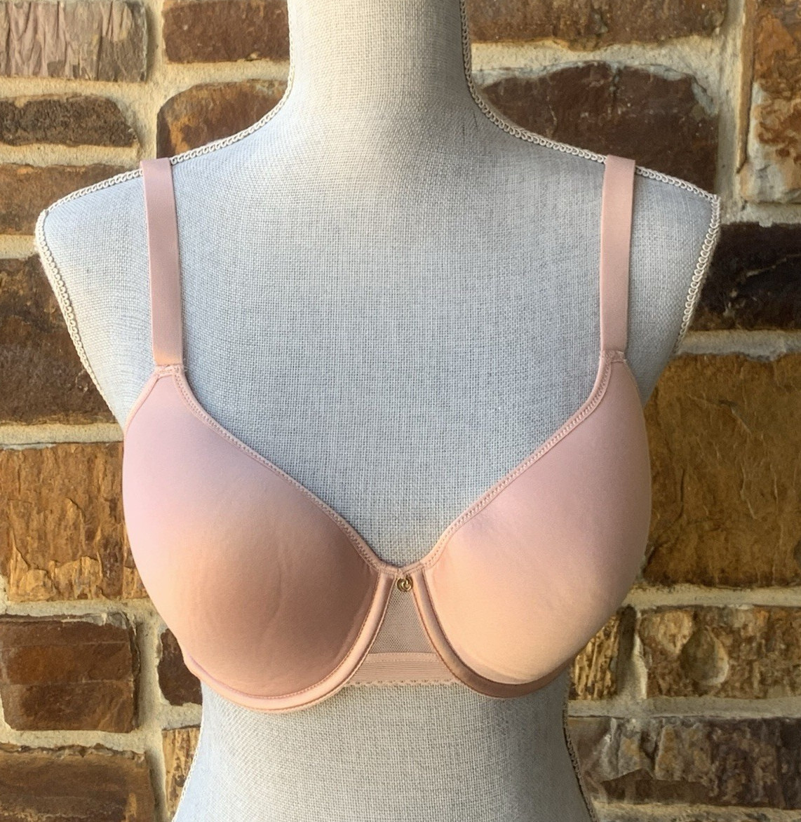 NWT Chantelle 13B6 C Jolie Memory Foam T-Shirt Bra in Nude Size 34D