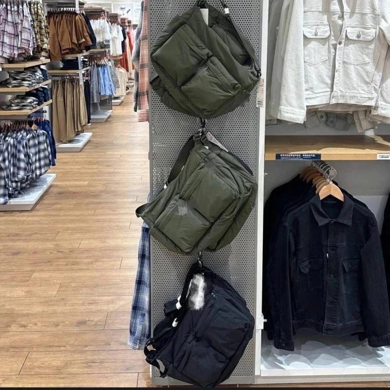 Casual Multi-pocket Messenger Bag Men Women Shoulder Bag Travel Sport Bag