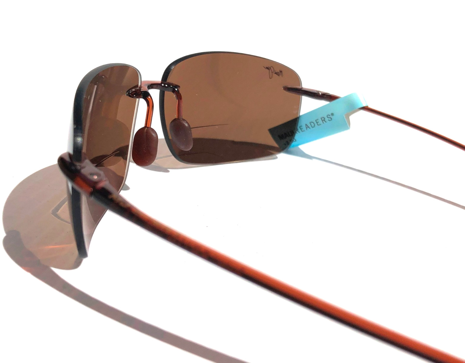Maui Jim BREAKWALL Rootbeer POLARIZED HCL Bronze 2.5 READER Sunglass H422-2625