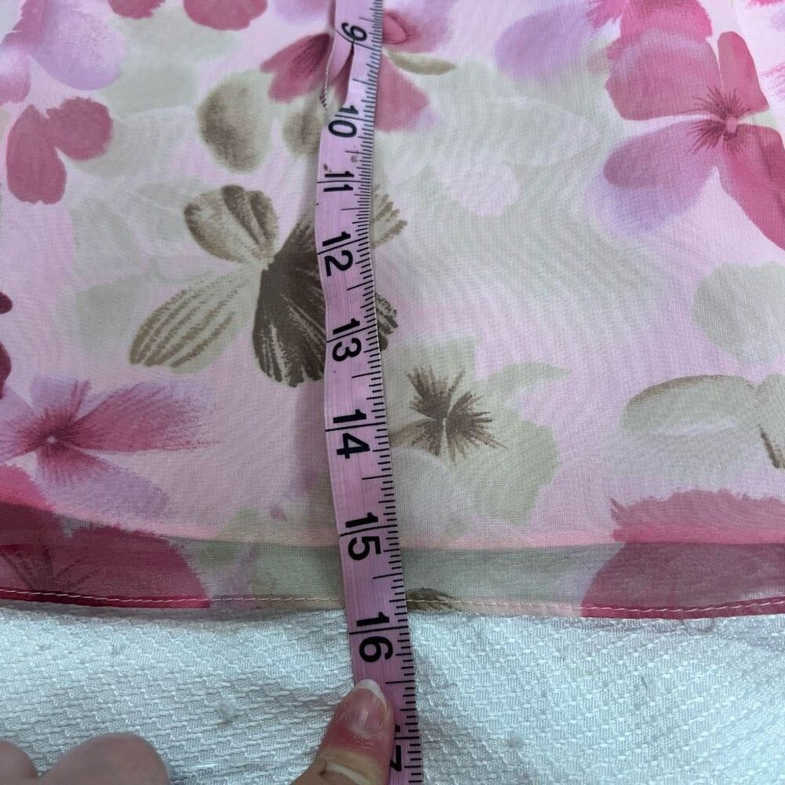 1990’s Pink Floral Mori Lee Prom Evening Gown Neck Strap‎ Formal Spring Valentin