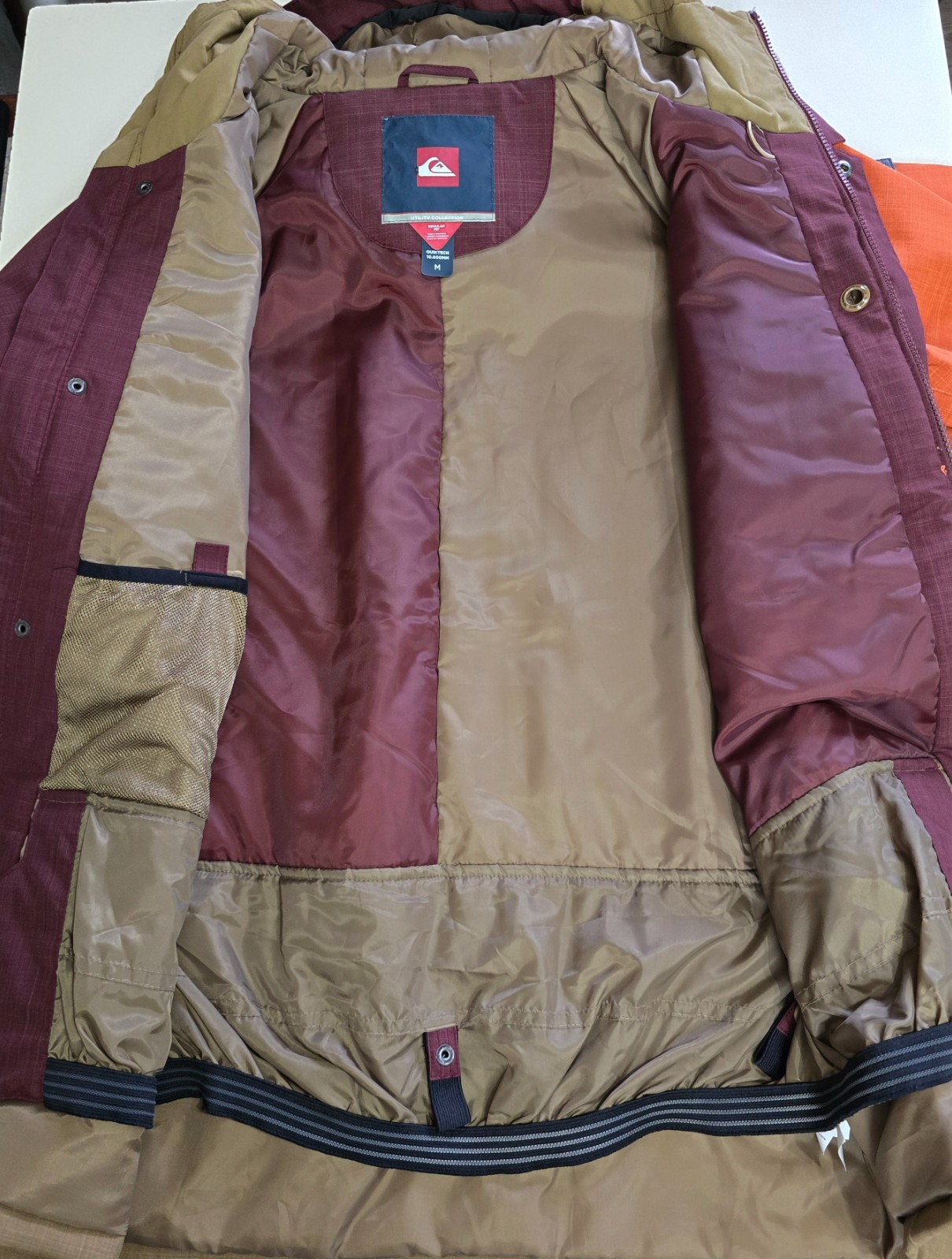 Quiksilver Ski Snow Jacket Utility Collection Quiktech 10.000MM Regular Fit Sz M