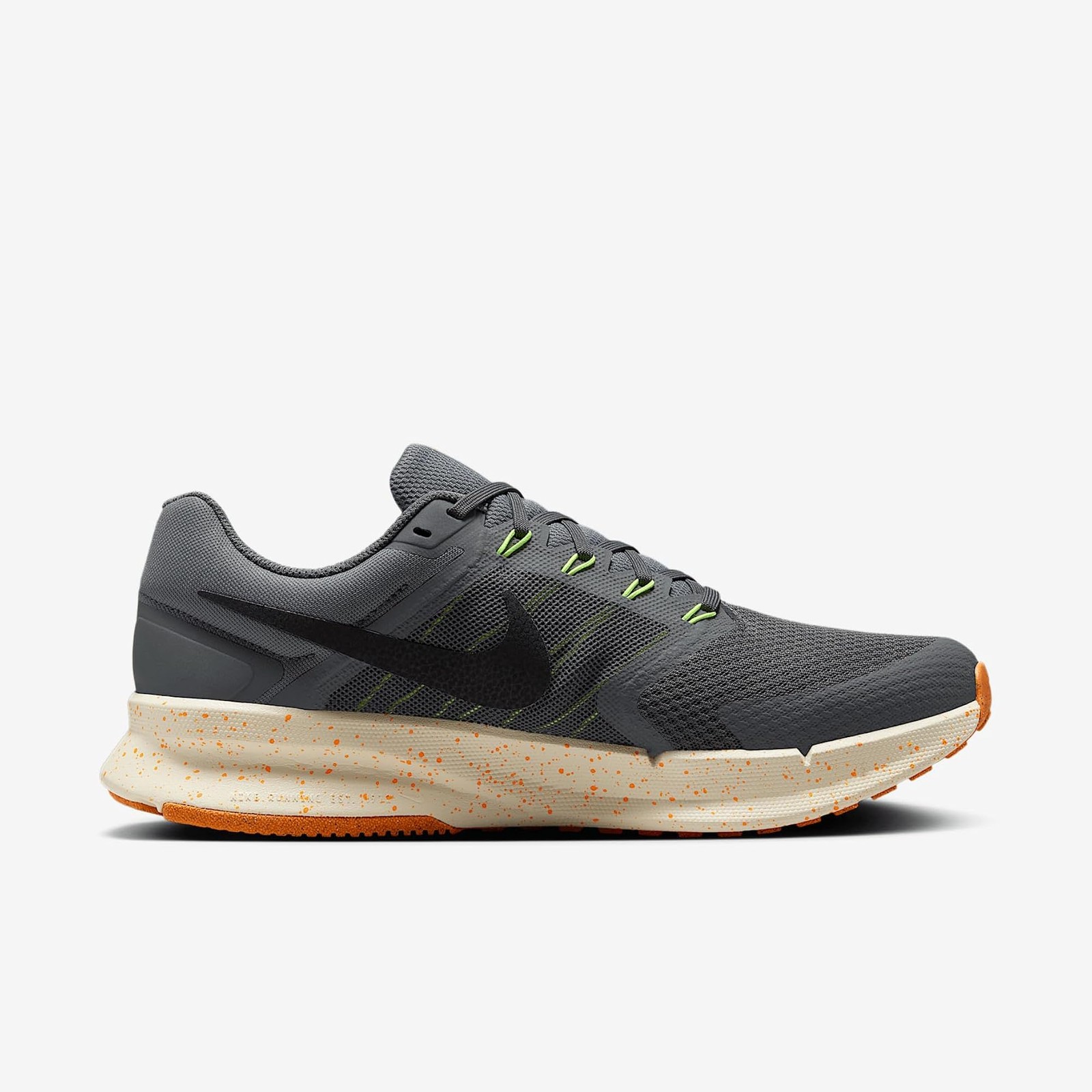 Nike Run Swift 3 Men’s Road Running Shoes (HV5226-068, Iron Grey/Total Orange/Vo