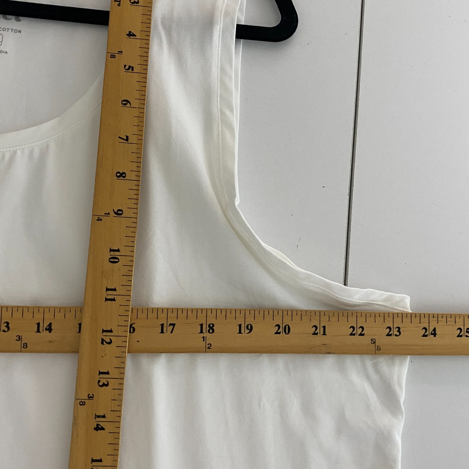 PACT Tank Top Size XXL White Organic Cotton Stretch
