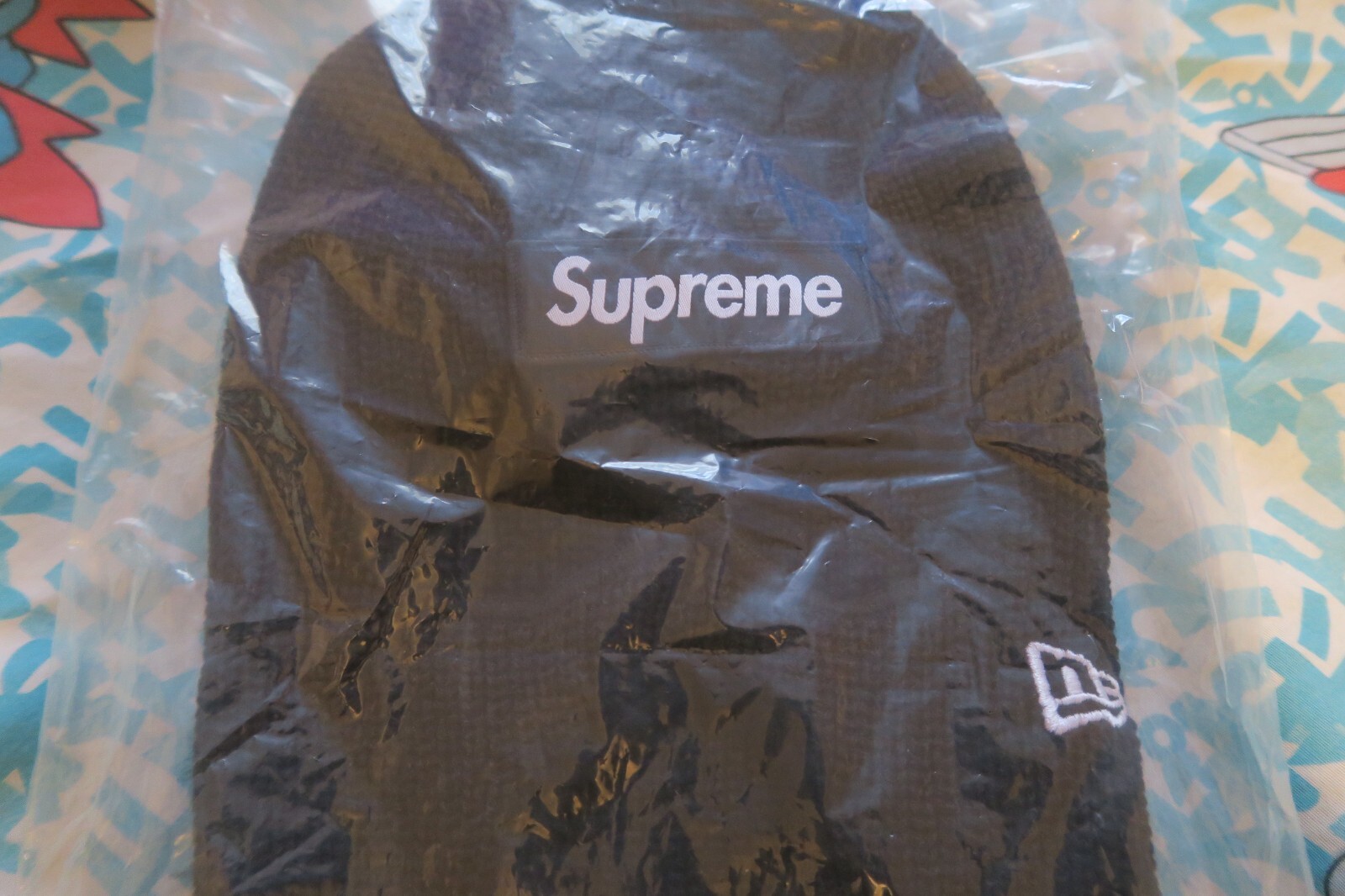 Supreme New Era Box Logo Balaclava Black FW24 Shiesty Ski Mask Winter
