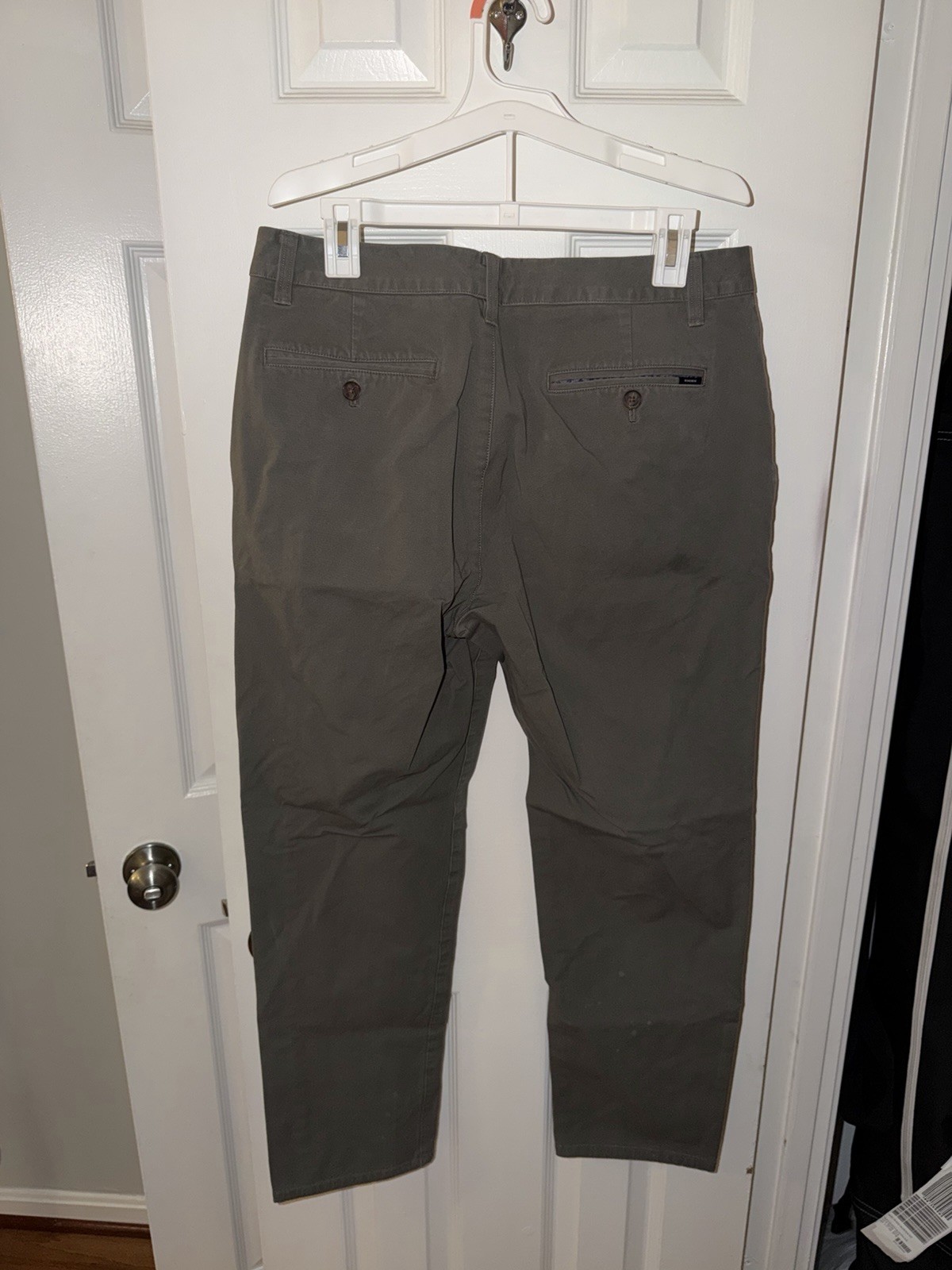 2 Pairs Bonobos Friday Chino Pants Mens 33×30 Grey/Tan Athletic Fit