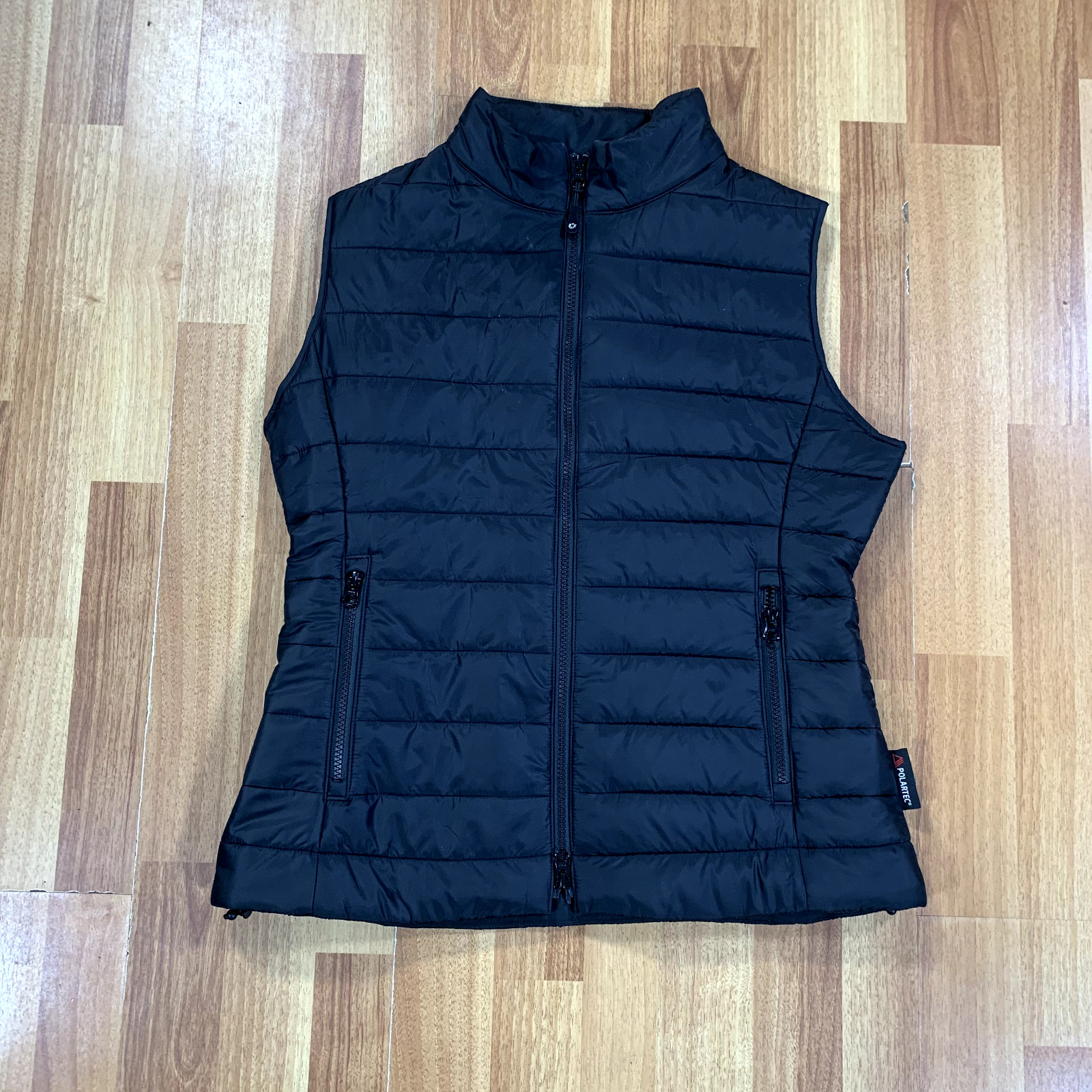 Ibkul Puffer Vest Womens Size Medium Black Polartec Quilted Jacket