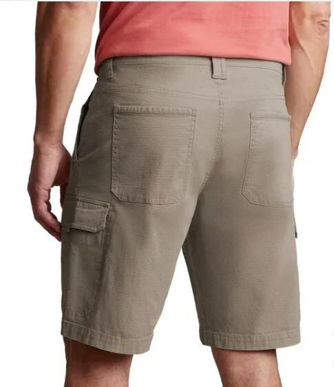 Copper and Oak Men Cargo Shorts 40 Ripstop Security Pocket Flex Waist Stretch