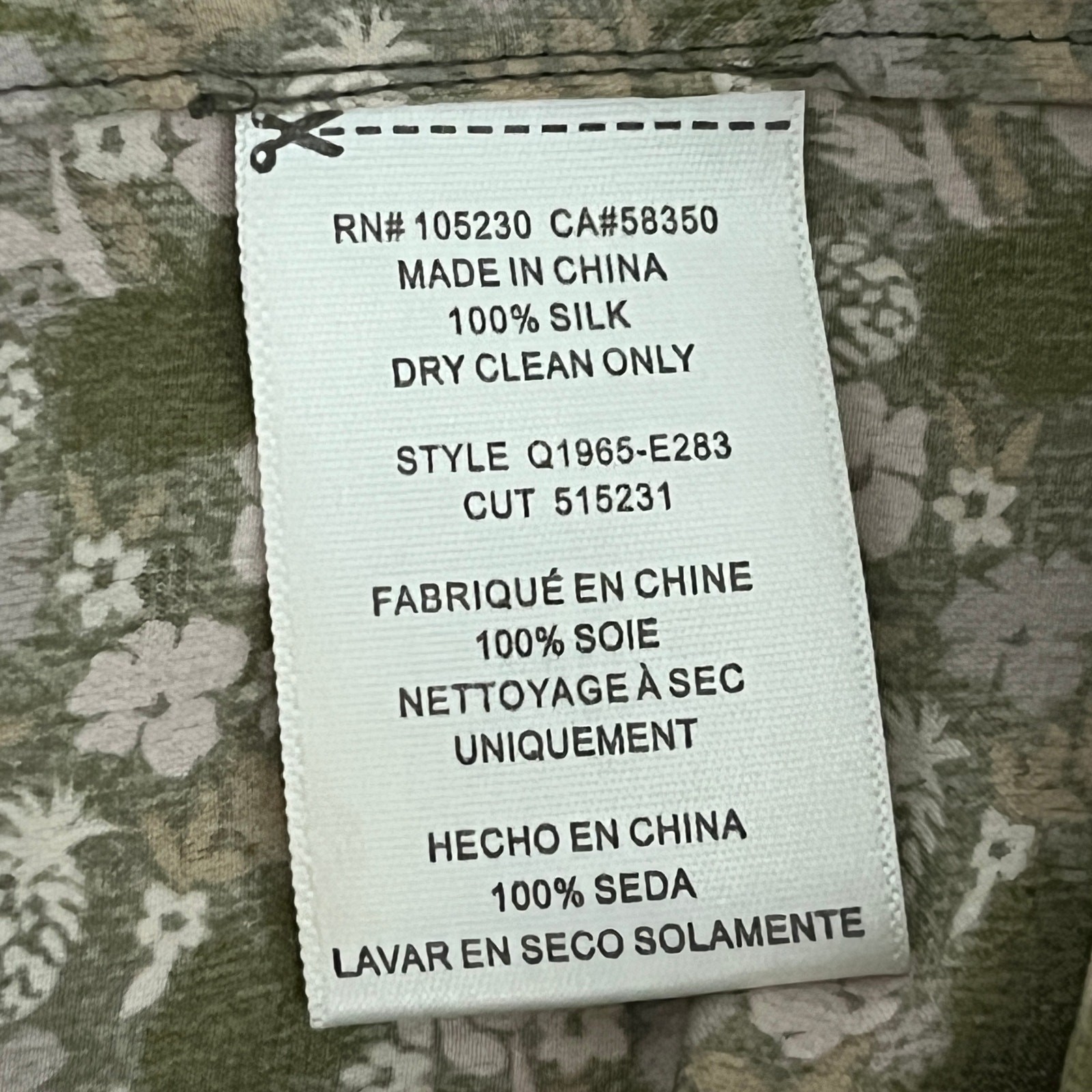 Equipment Femme Tegan Silk Sleeveless Midi Shirt Dress Green Floral Medium