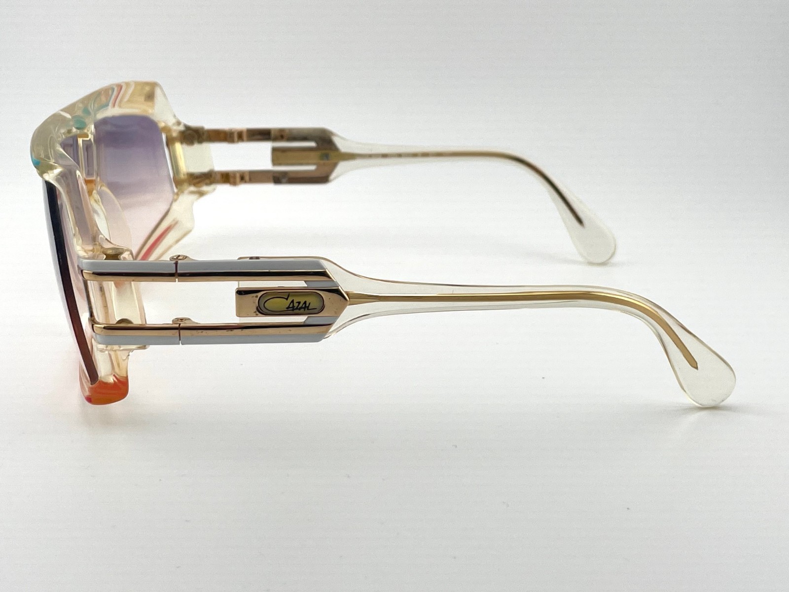 vintage CAZAL 858 col 253 clear sunglasses W.Germany 1980s MC Hammer Hip Hop Boy