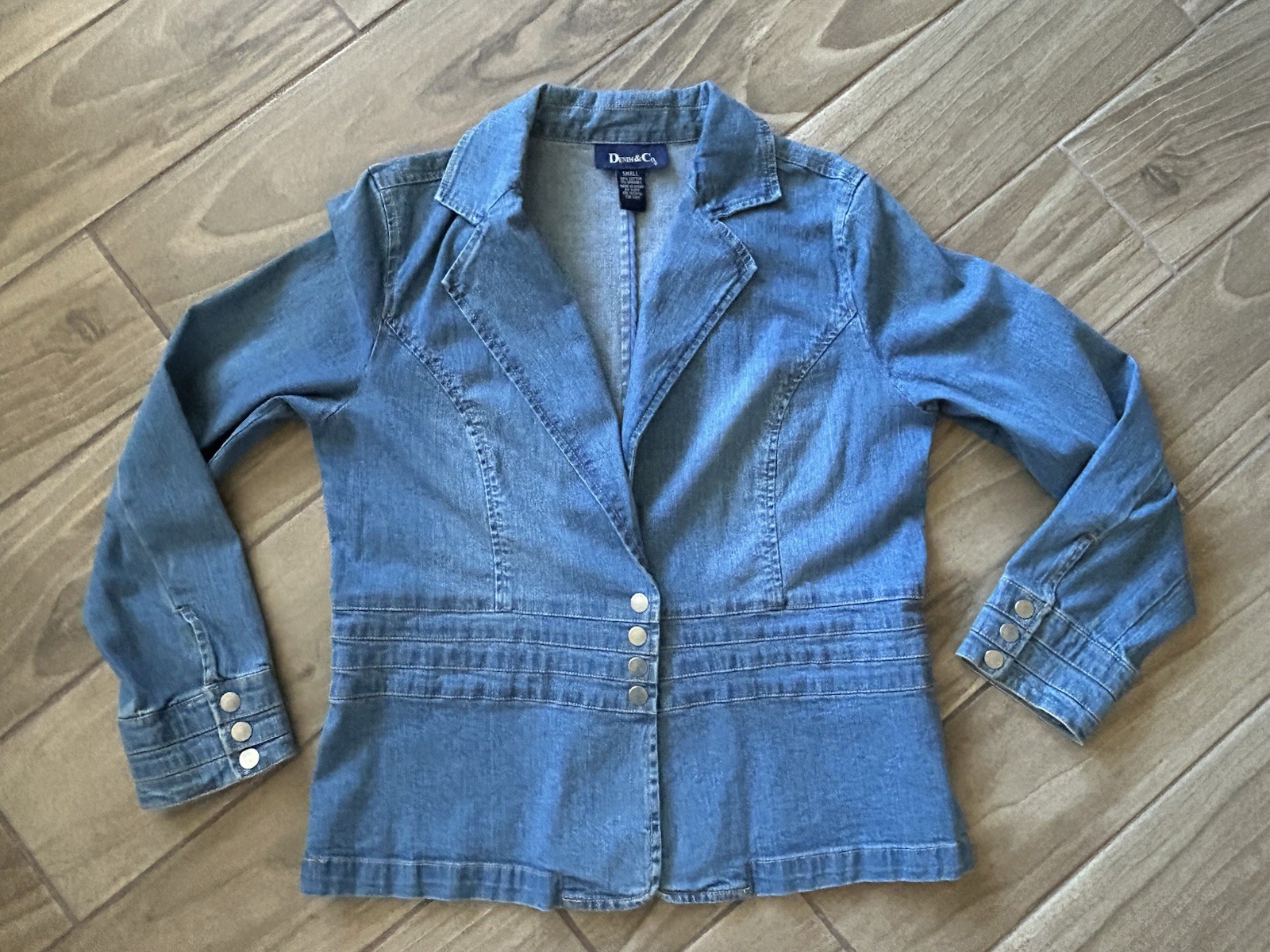 VTG Tailored Denim & Co Blazer Western Jacket Woman’s Small Casual or Dress Up